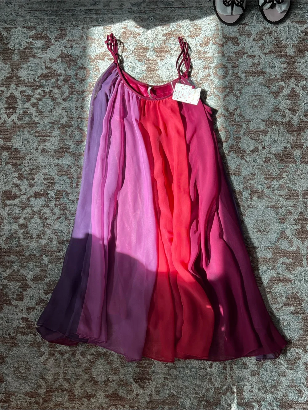 NWT Free People gradient mini swing dress size Small